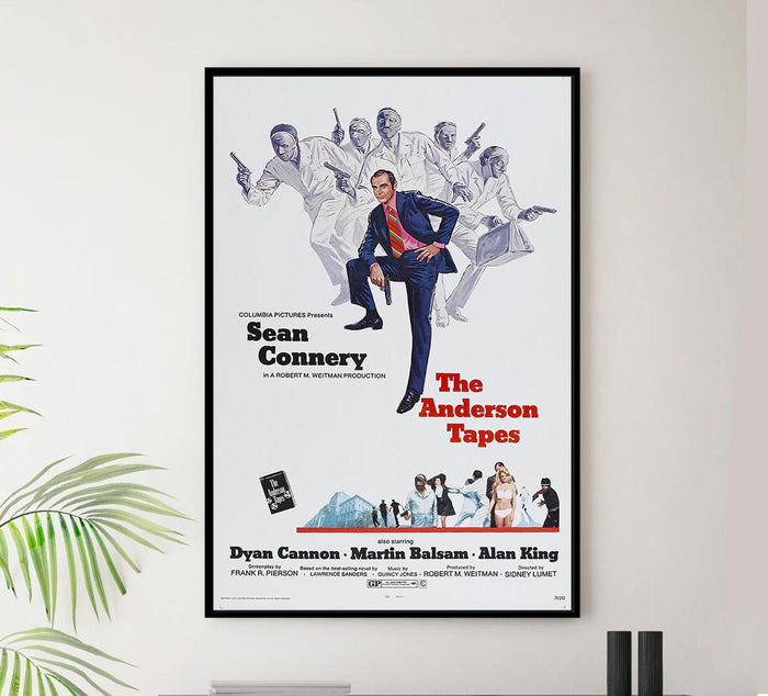 The Anderson Tapes 1971 - Sean Connery - Vintage Classic Movie Poster