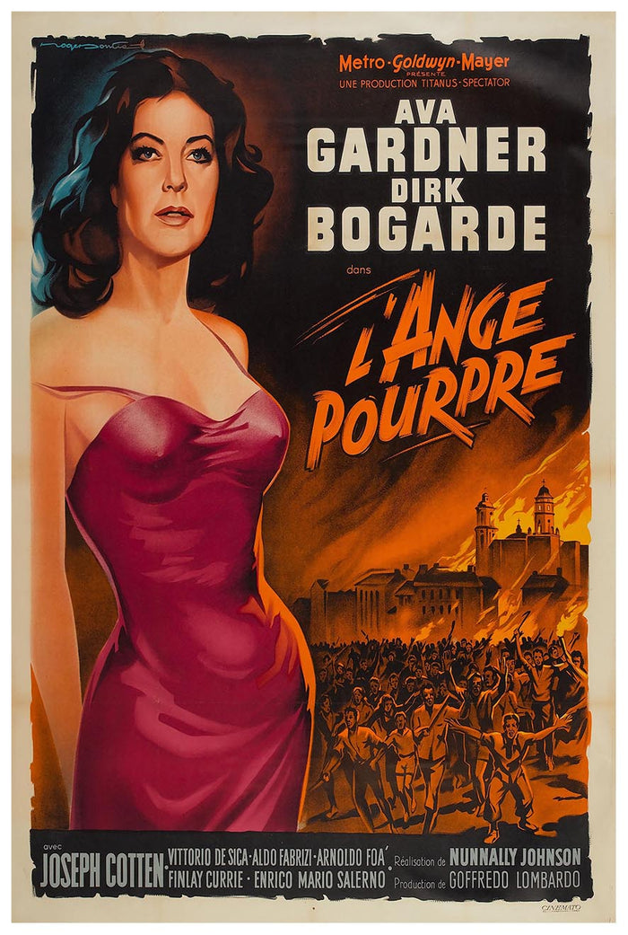 The Angel Wore Red 1960 - French – Vintage Classic Movie Poster