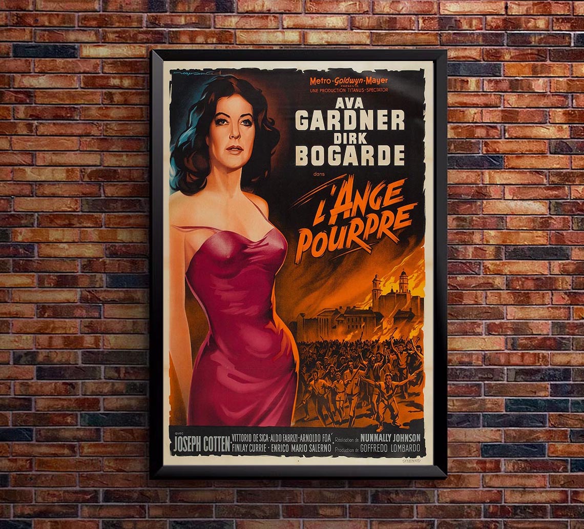 The Angel Wore Red 1960 - French – Vintage Classic Movie Poster
