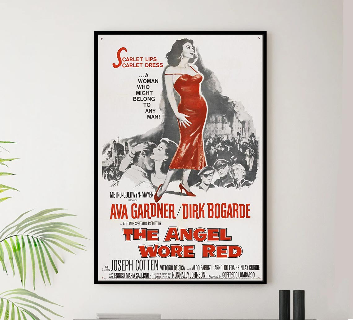 The Angel Wore Red 1960 – Vintage Classic Movie Poster