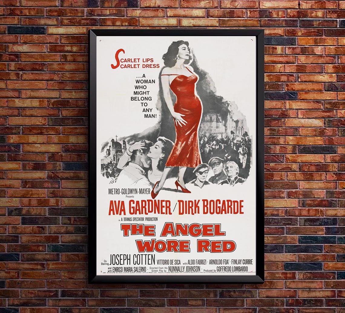 The Angel Wore Red 1960 – Vintage Classic Movie Poster