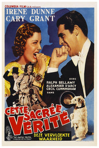 The Awful Truth 1937 - Cary Grant - Belgium - Classic Movie Poster