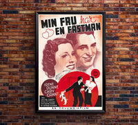 The Awful Truth 1937 - Cary Grant - Sweden - Classic Movie Poster
