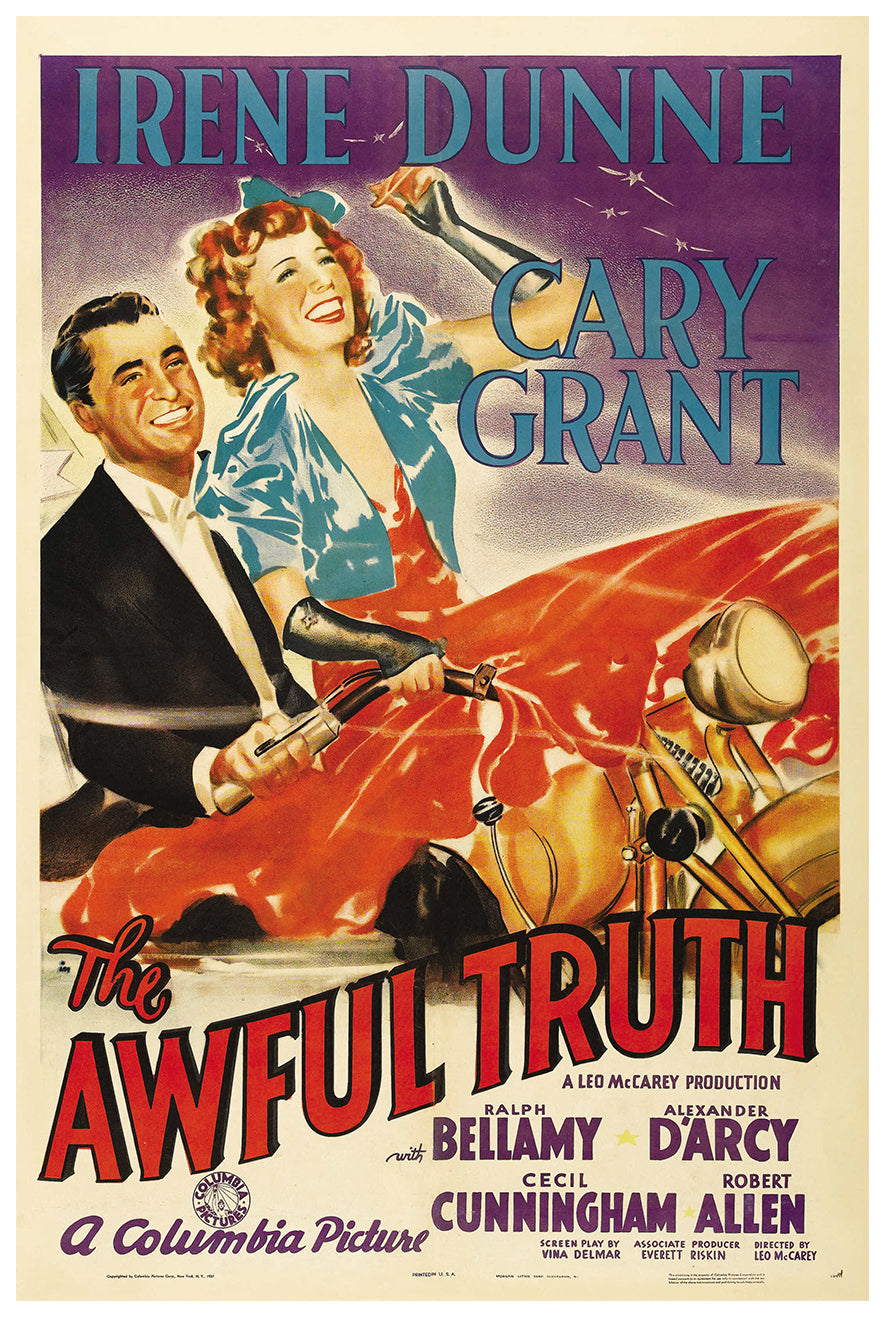 The Awful Truth 1937 - Cary Grant - US - Classic Movie Poster