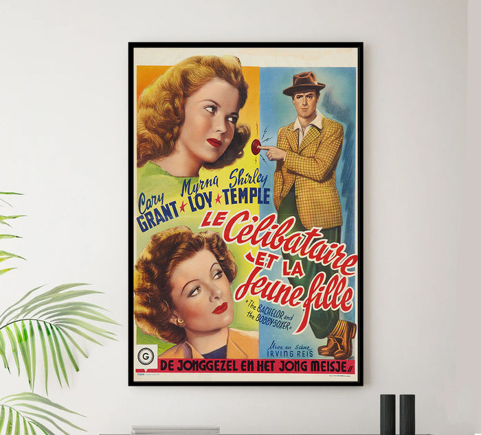 The Bachelor and the Bobby-Soxer 1947 - Cary Grant - Belgium - Classic Movie Poster
