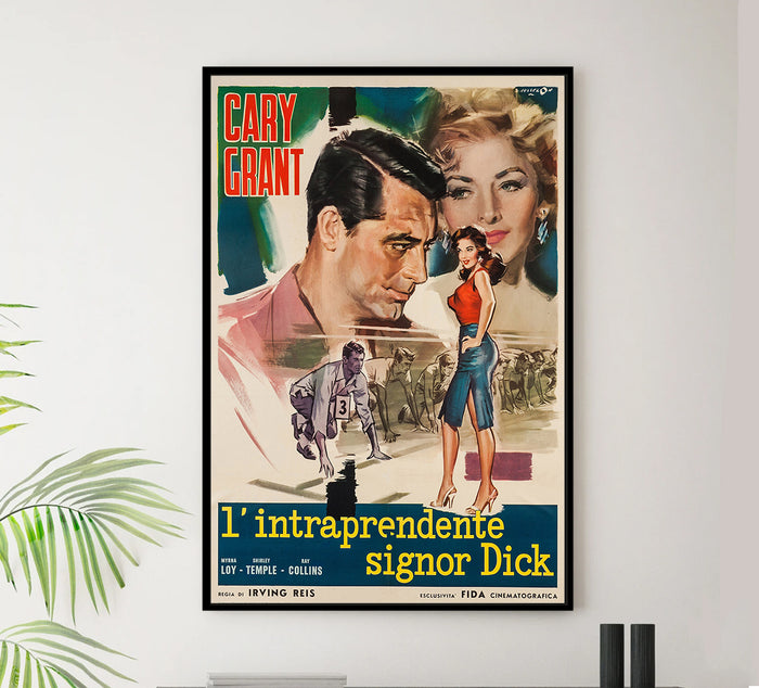 The Bachelor and the Bobby-Soxer 1947 - Cary Grant - Italy - Classic Movie Poster