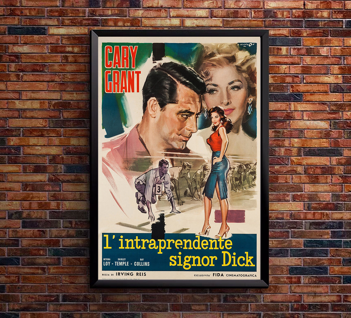 The Bachelor and the Bobby-Soxer 1947 - Cary Grant - Italy - Classic Movie Poster