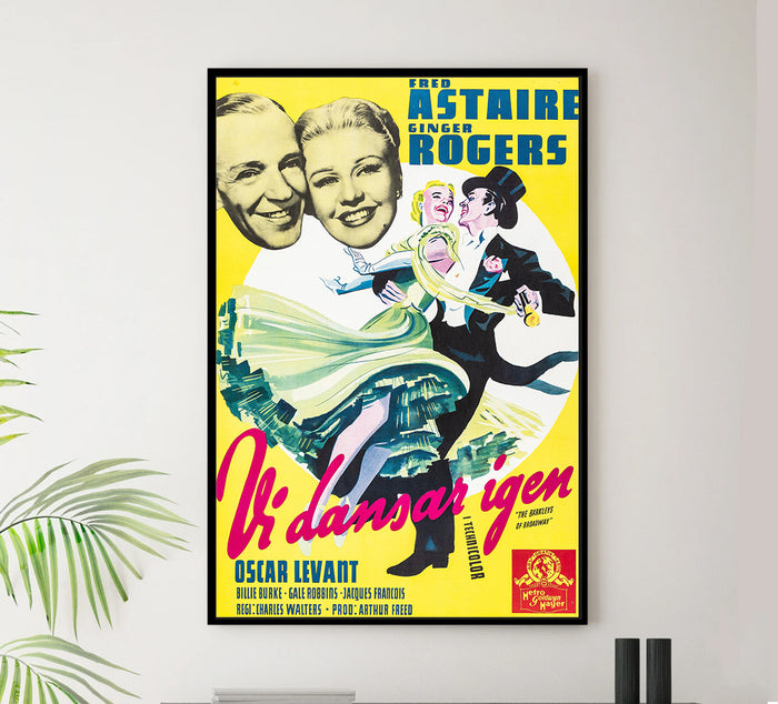 The Barkleys of Broadway 1949 - Fred Astaire - Sweden - Classic Movie Poster
