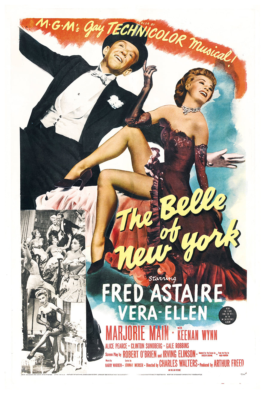 The Belle of New York 1952 - Fred Astaire - US - Classic Movie Poster