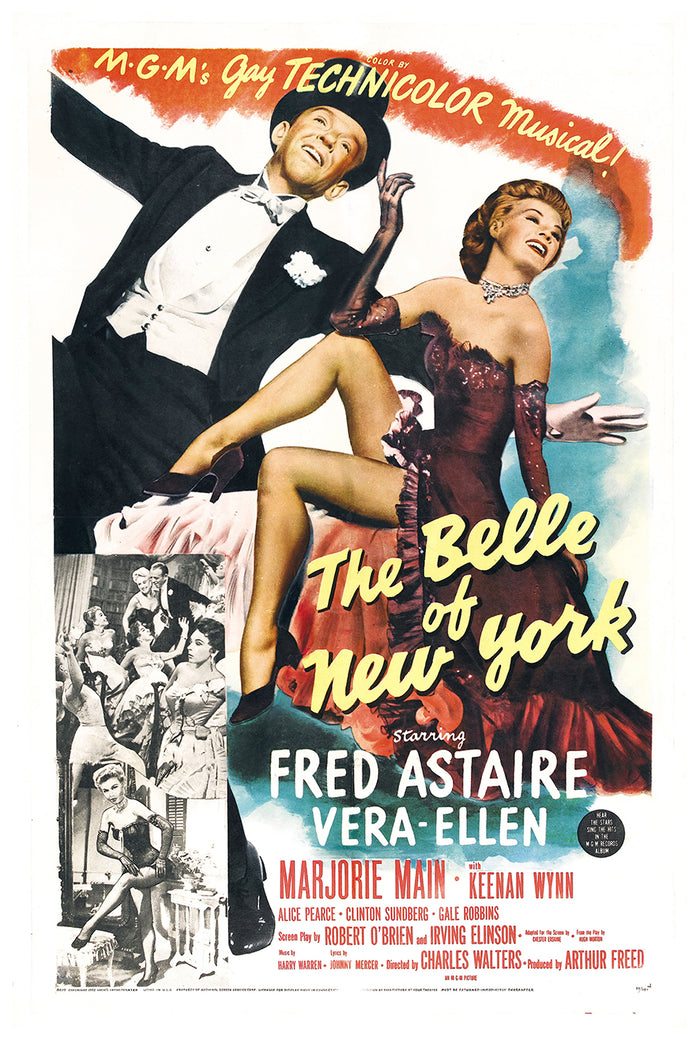 The Belle of New York 1952 - Fred Astaire - US - Classic Movie Poster