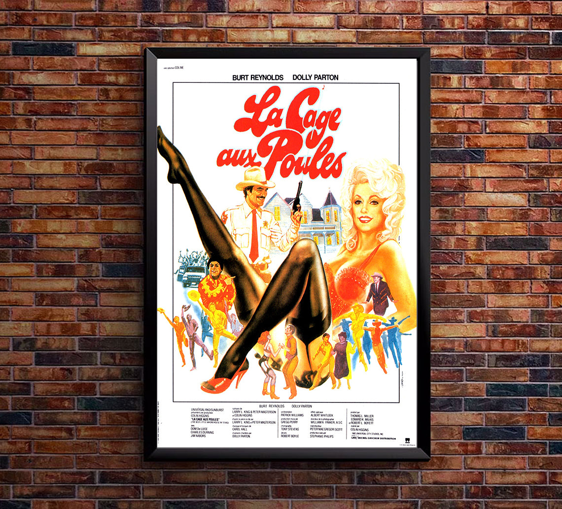 The Best Little Whorehouse in Texas 1982 - French - Classic Movie Poster