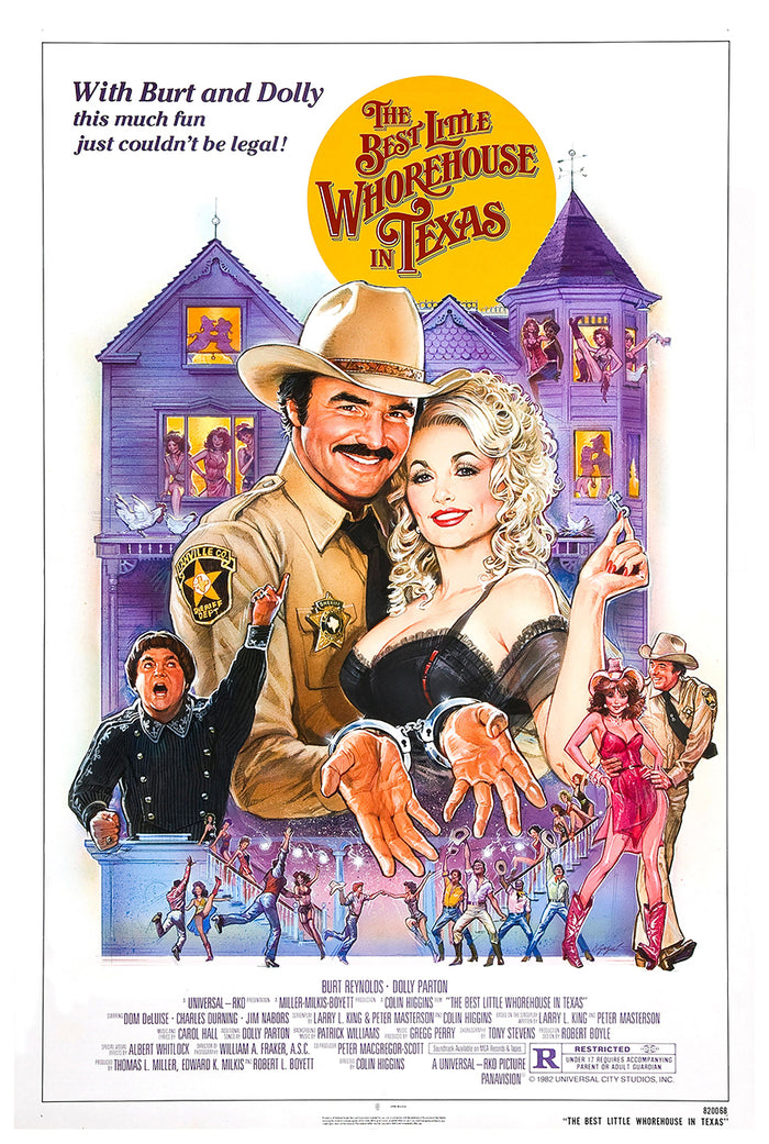 The Best Little Whorehouse in Texas 1982 v1 - Classic Movie Poster