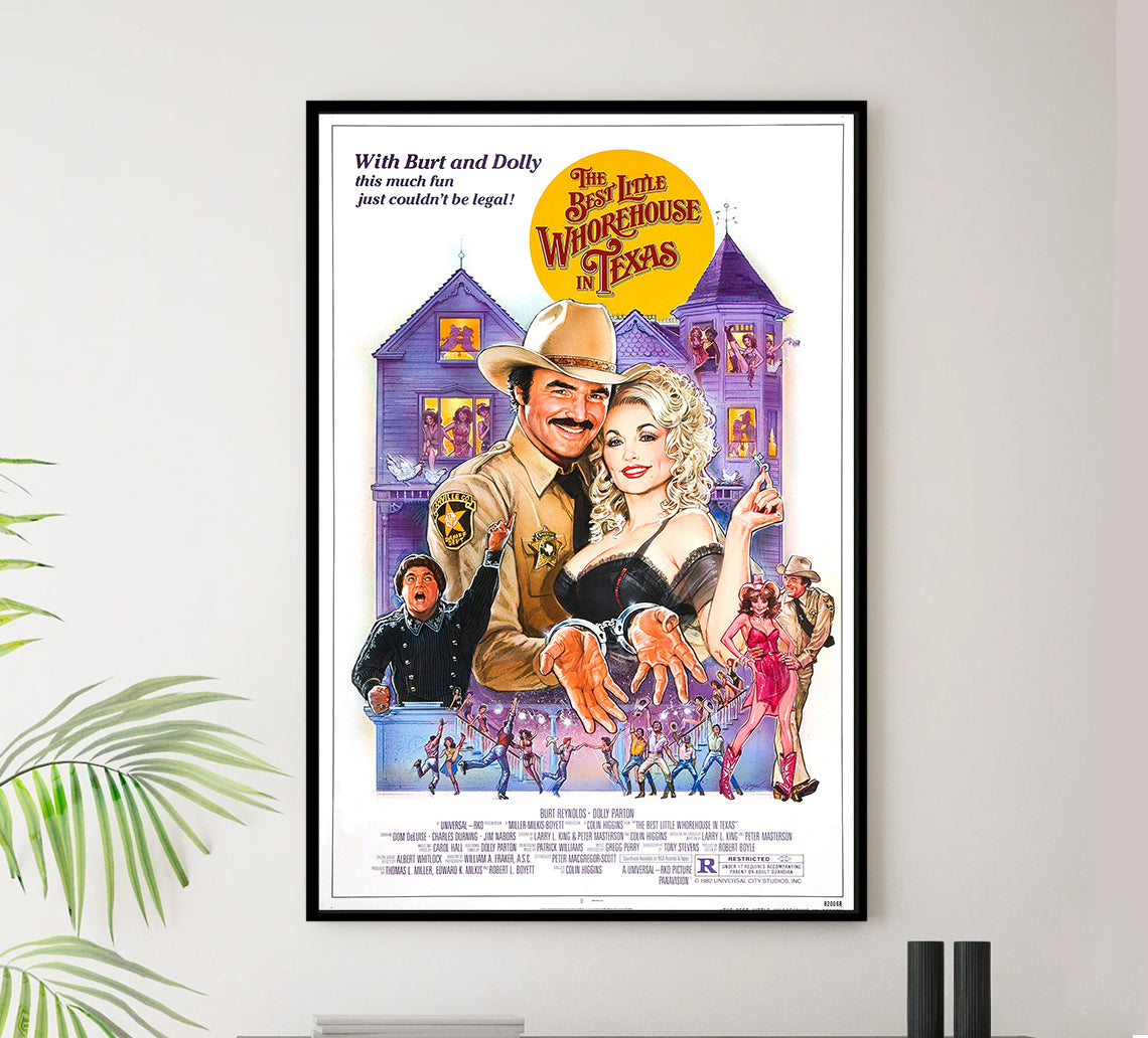 The Best Little Whorehouse in Texas 1982 v1 - Classic Movie Poster