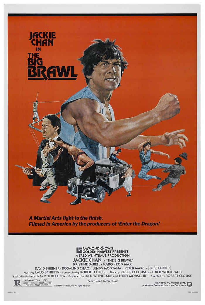 The Big Brawl - Jackie Chan - 1980 - Vintage Classic Kung Fu Movie Poster