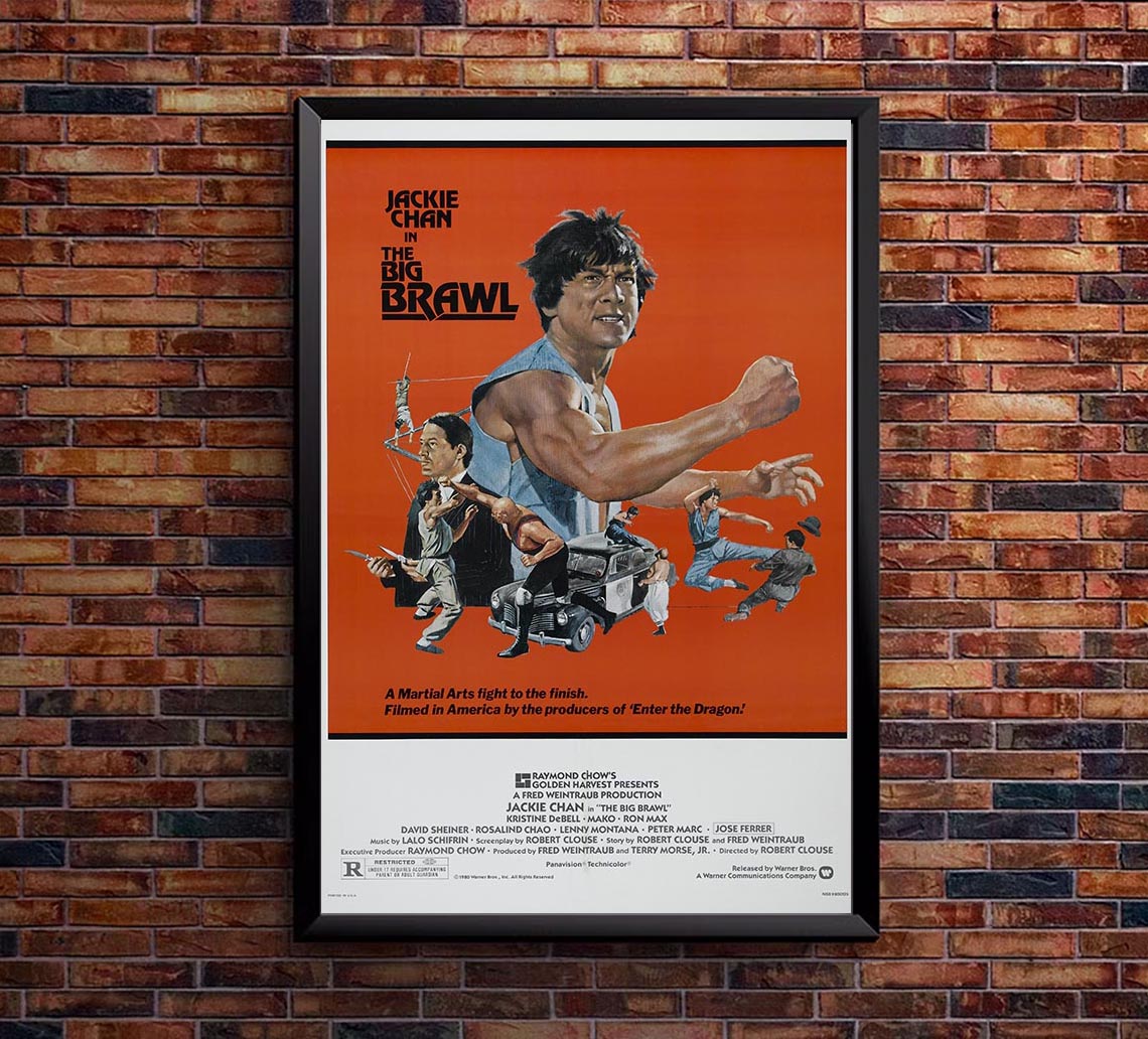 The Big Brawl - Jackie Chan - 1980 - Vintage Classic Kung Fu Movie Poster