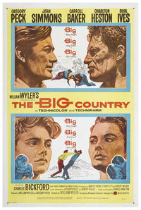 The Big Country 1958 - Charlton Heston - Vintage Classic Movie Poster