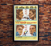 The Big Country 1958 - Charlton Heston - Vintage Classic Movie Poster