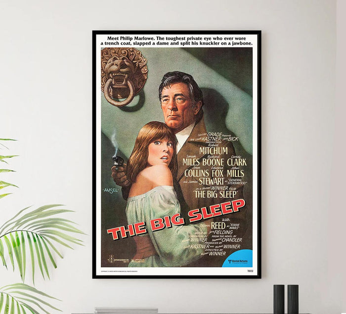 The Big Sleep 1978 - Robert Mitchum - Vintage Classic Movie Poster
