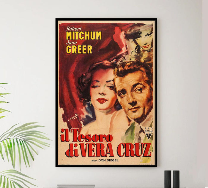 The Big Steal 1949 - Italian v2 - Robert Mitchum - Vintage Classic Movie Poster