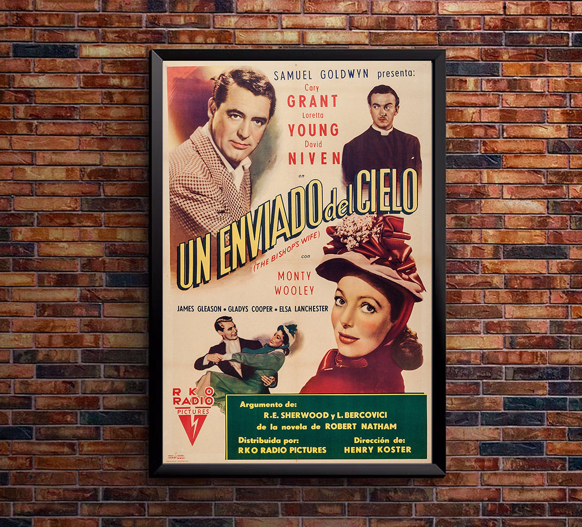 The Bishop's Wife 1947 - Cary Grant - Argentina - Classic Movie Poster