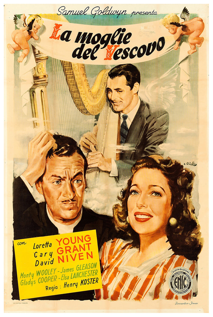 The Bishop's Wife 1947 - Cary Grant - Italy - Classic Movie Poster