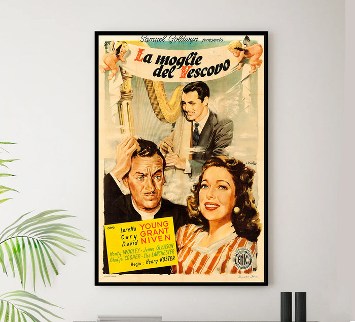The Bishop's Wife 1947 - Cary Grant - Italy - Classic Movie Poster