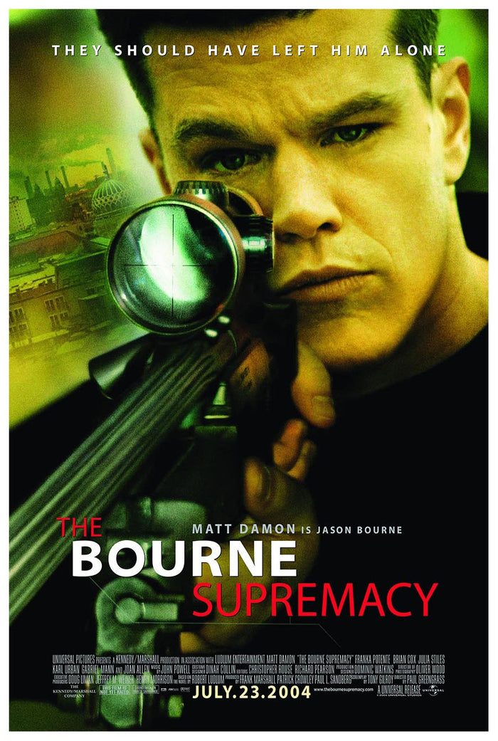The Bourne Supremacy 2004 - Teaser - Classic Movie Poster (24 x 36 Inches)