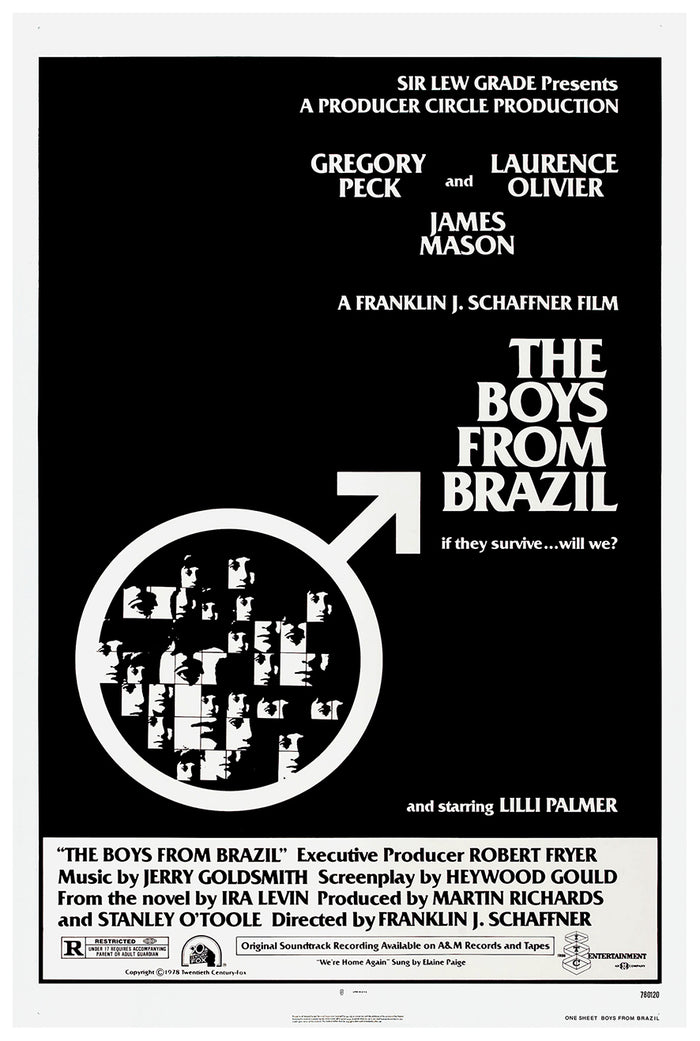 The Boys from Brazil 1978 - Laurence Olivier - US - Classic Movie Poster