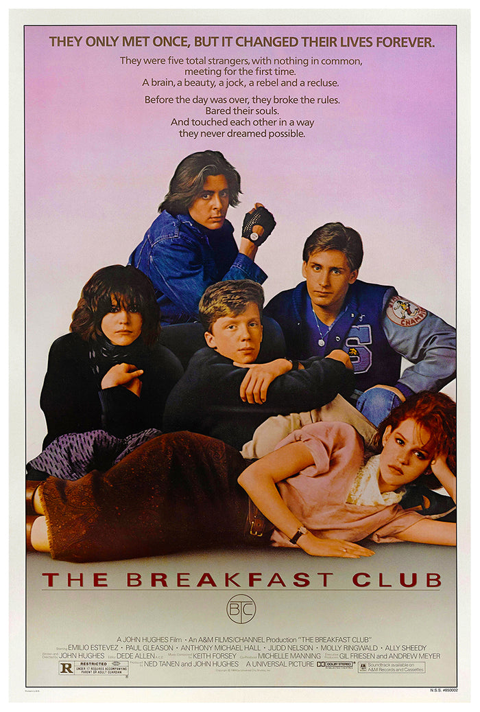 The Breakfast Club 1985 - Vintage Classic Movie Poster