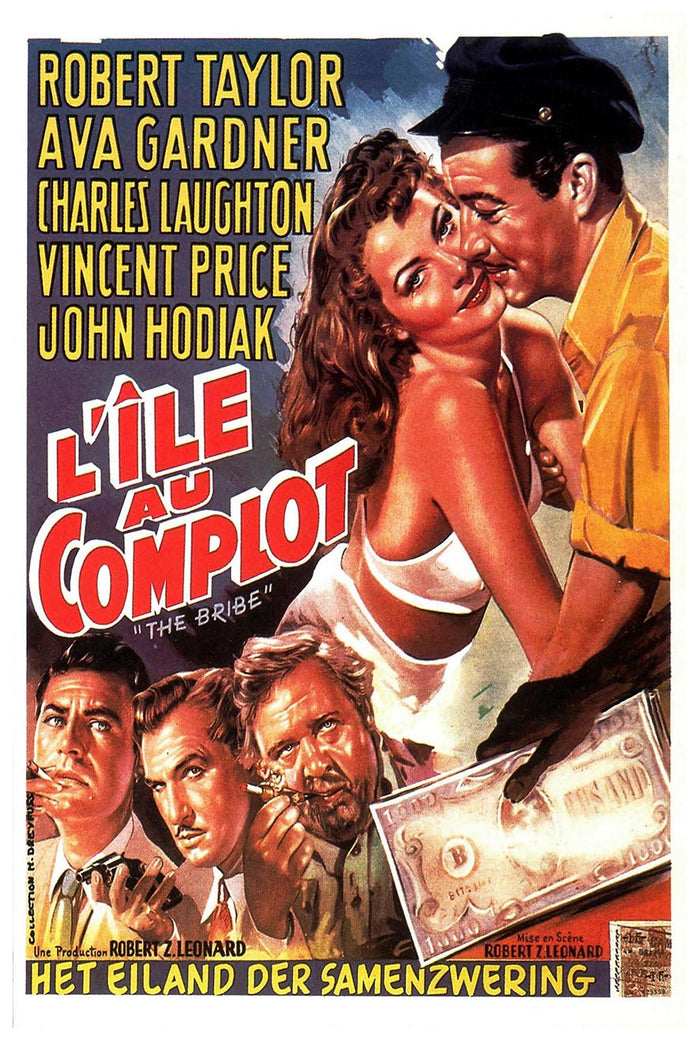 The Bribe 1949 - Belgium – Vintage Classic Movie Poster