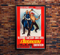 The Buccaneer 1958 - Italian v1 - Charlton Heston - Vintage Classic Movie Poster