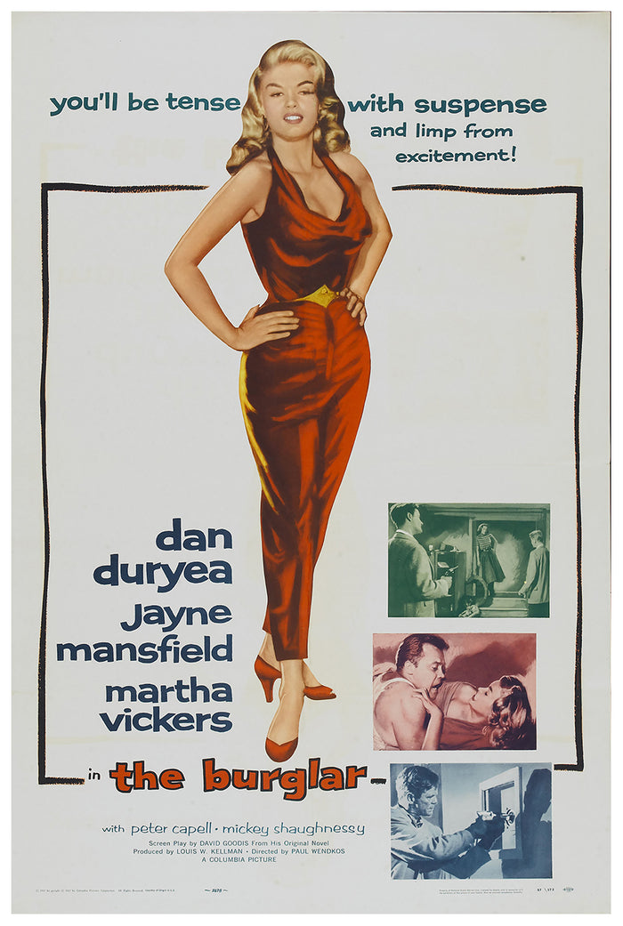 The Burglar 1957 - Jayne Mansfield - US - Classic Movie Poster