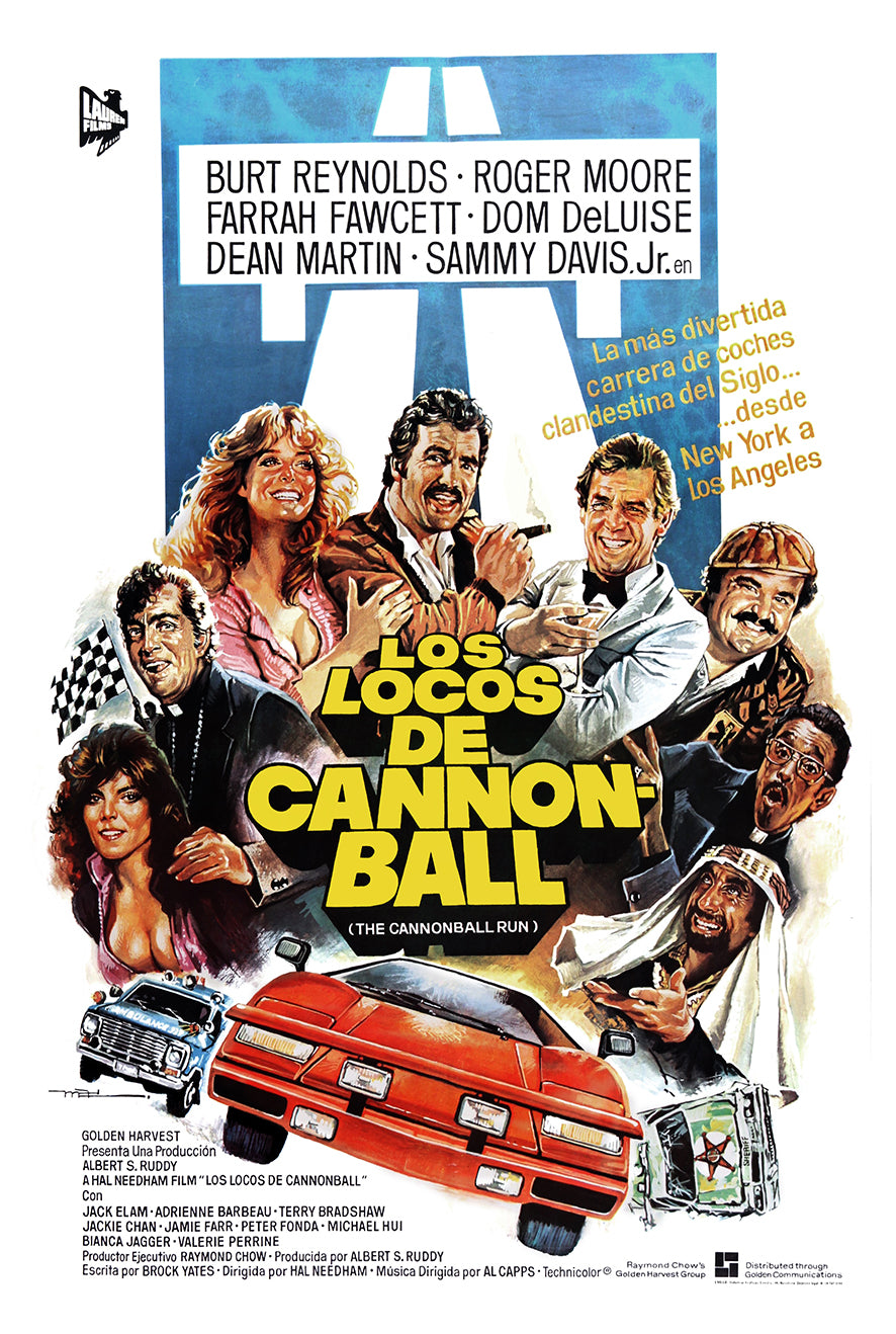 The Cannonball Run 1981 - Spanish - Classic Movie Poster