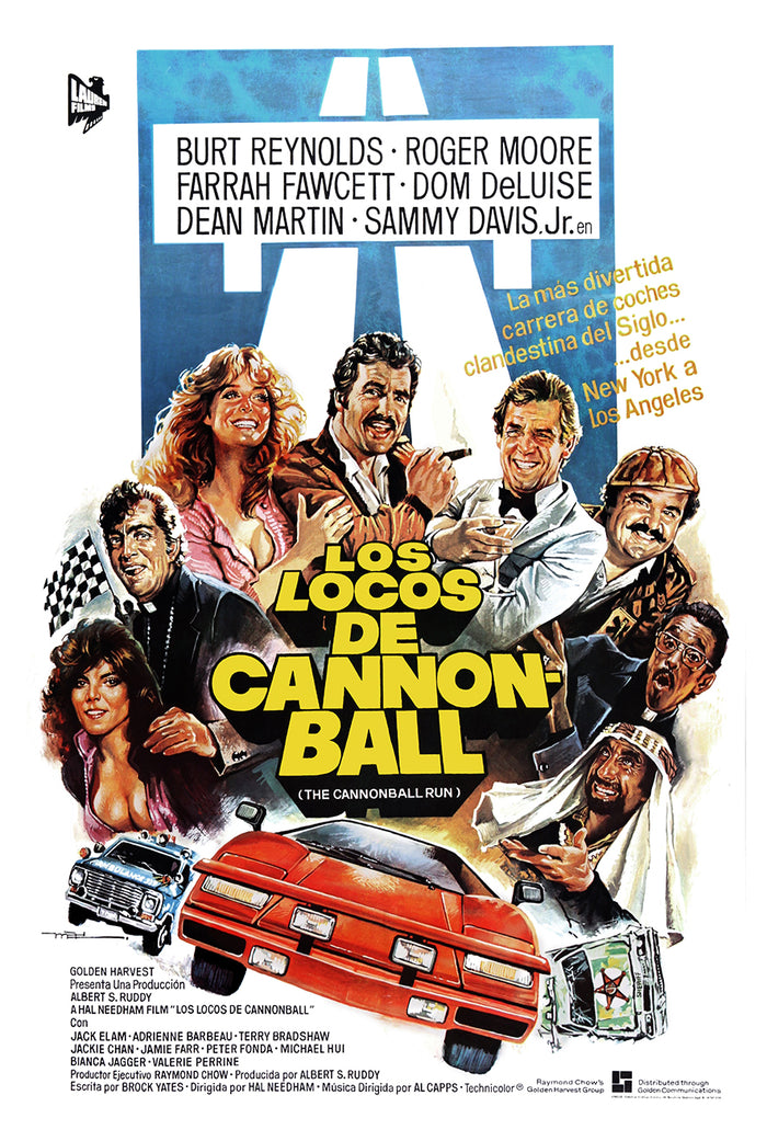 The Cannonball Run 1981 - Spanish - Classic Movie Poster