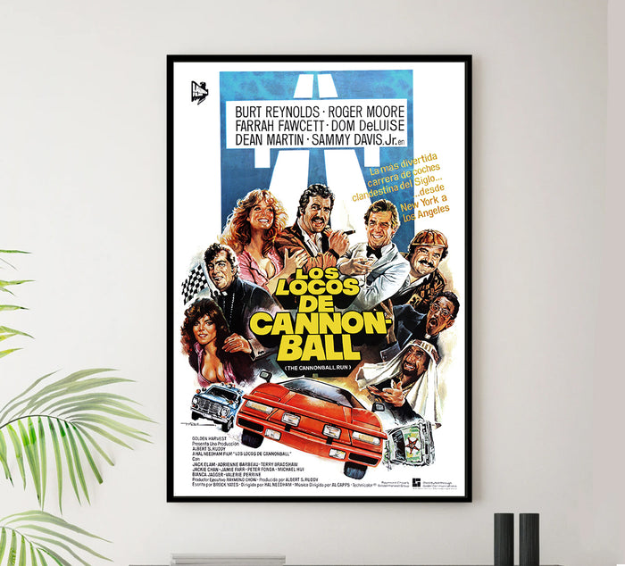 The Cannonball Run 1981 - Spanish - Classic Movie Poster