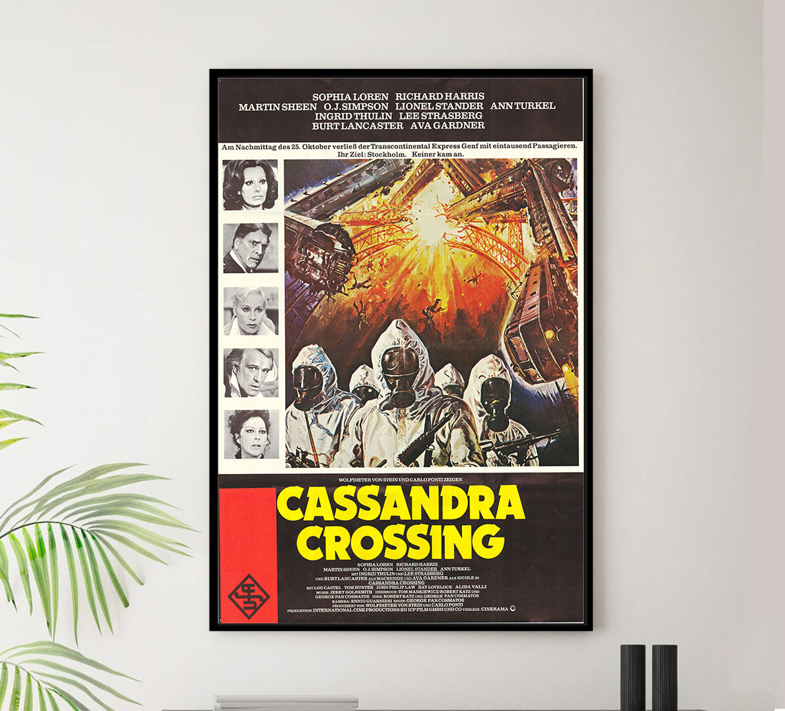 The Cassandra Crossing 1976 - Burt Lancaster - Germany - Classic Movie Poster