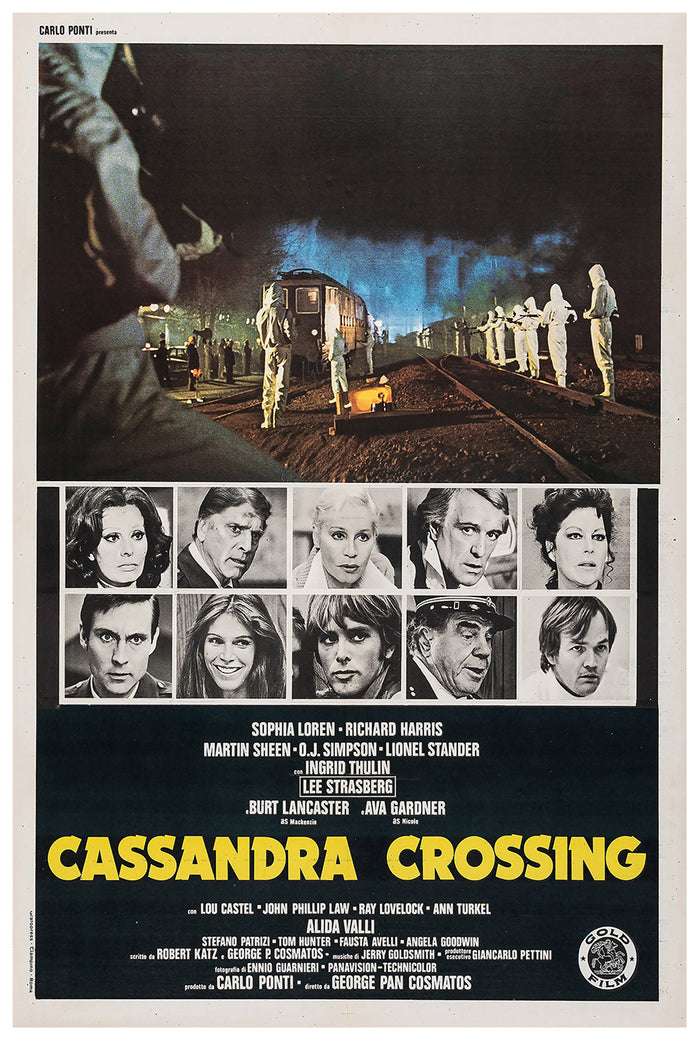 The Cassandra Crossing 1976 - Burt Lancaster - Italy - Classic Movie Poster