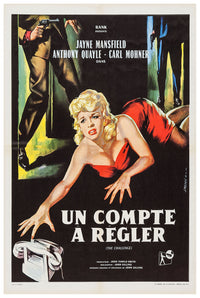 The Challenge 1960 - Jayne Mansfield - France - Classic Movie Poster