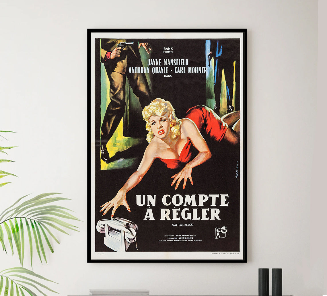 The Challenge 1960 - Jayne Mansfield - France - Classic Movie Poster