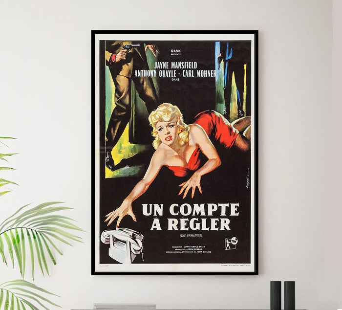 The Challenge 1960 - Jayne Mansfield - France - Classic Movie Poster