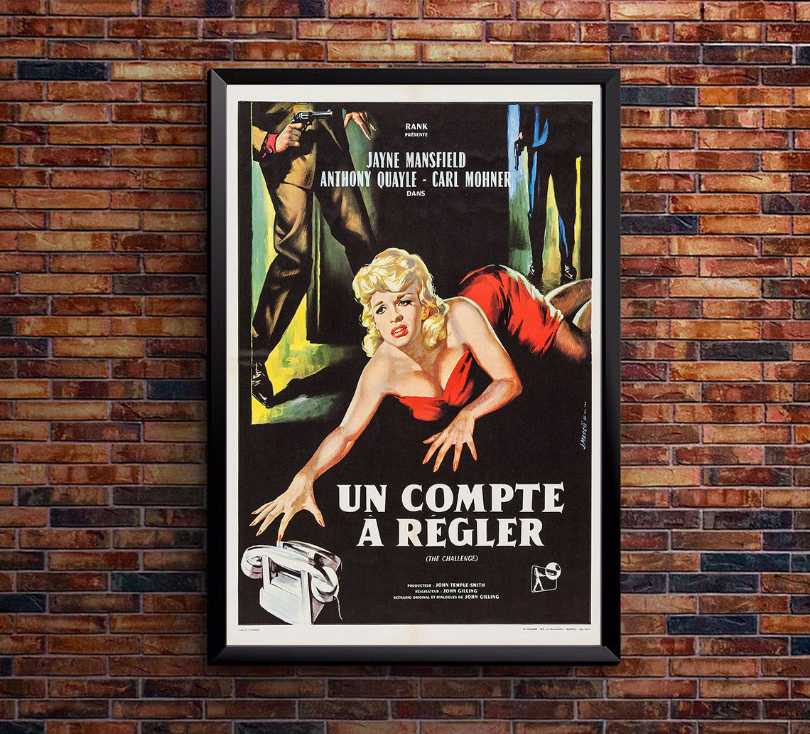 The Challenge 1960 - Jayne Mansfield - France - Classic Movie Poster
