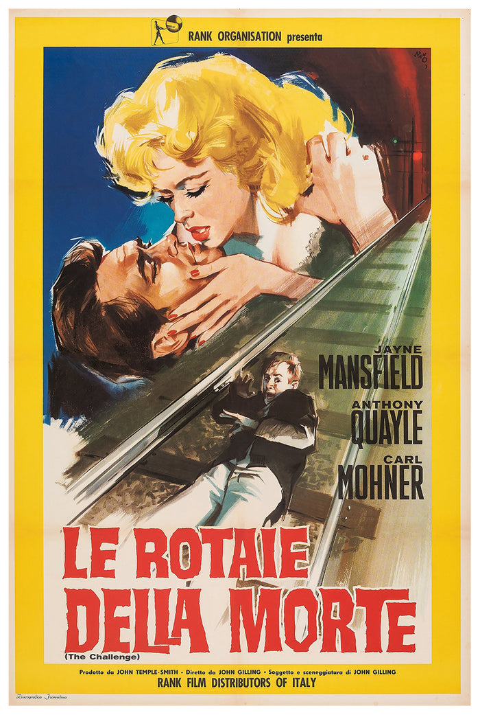 The Challenge 1960 - Jayne Mansfield - Italy - Classic Movie Poster
