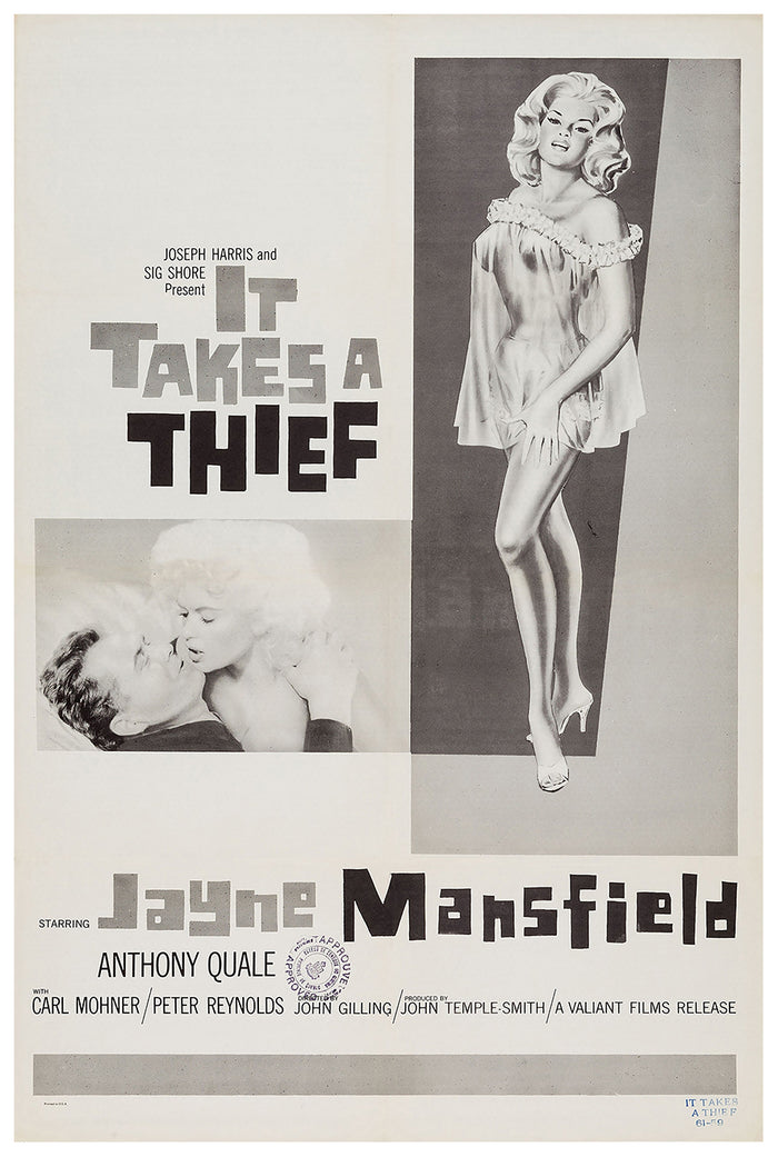 The Challenge 1960 - Jayne Mansfield - US - Classic Movie Poster