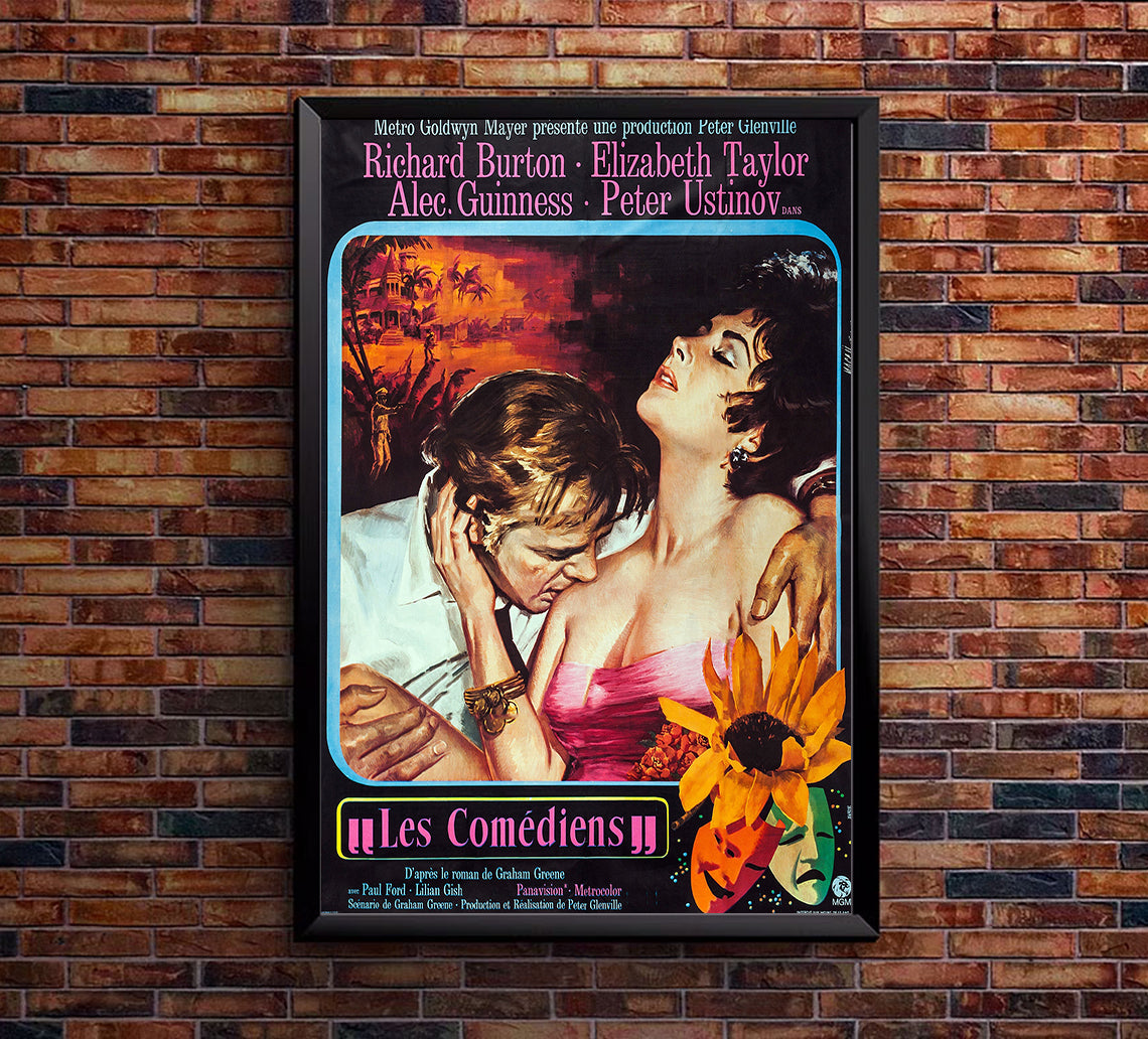 The Comedians 1967 - Richard Burton - France - Classic Movie Poster