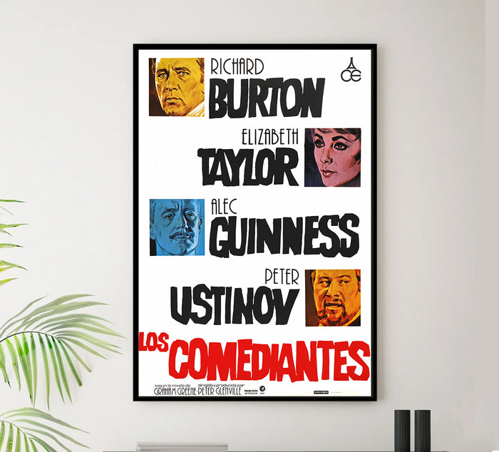 The Comedians 1967 - Richard Burton - Spain - Classic Movie Poster