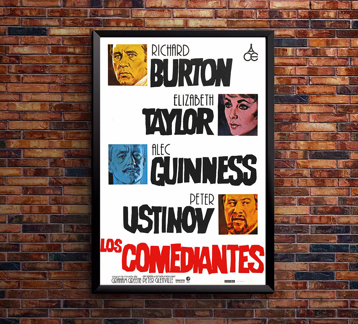 The Comedians 1967 - Richard Burton - Spain - Classic Movie Poster