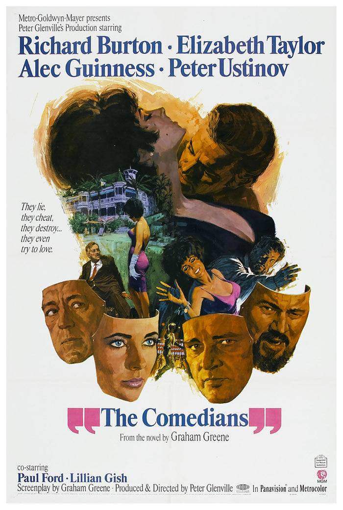 The Comedians 1967 - Richard Burton - US - Classic Movie Poster