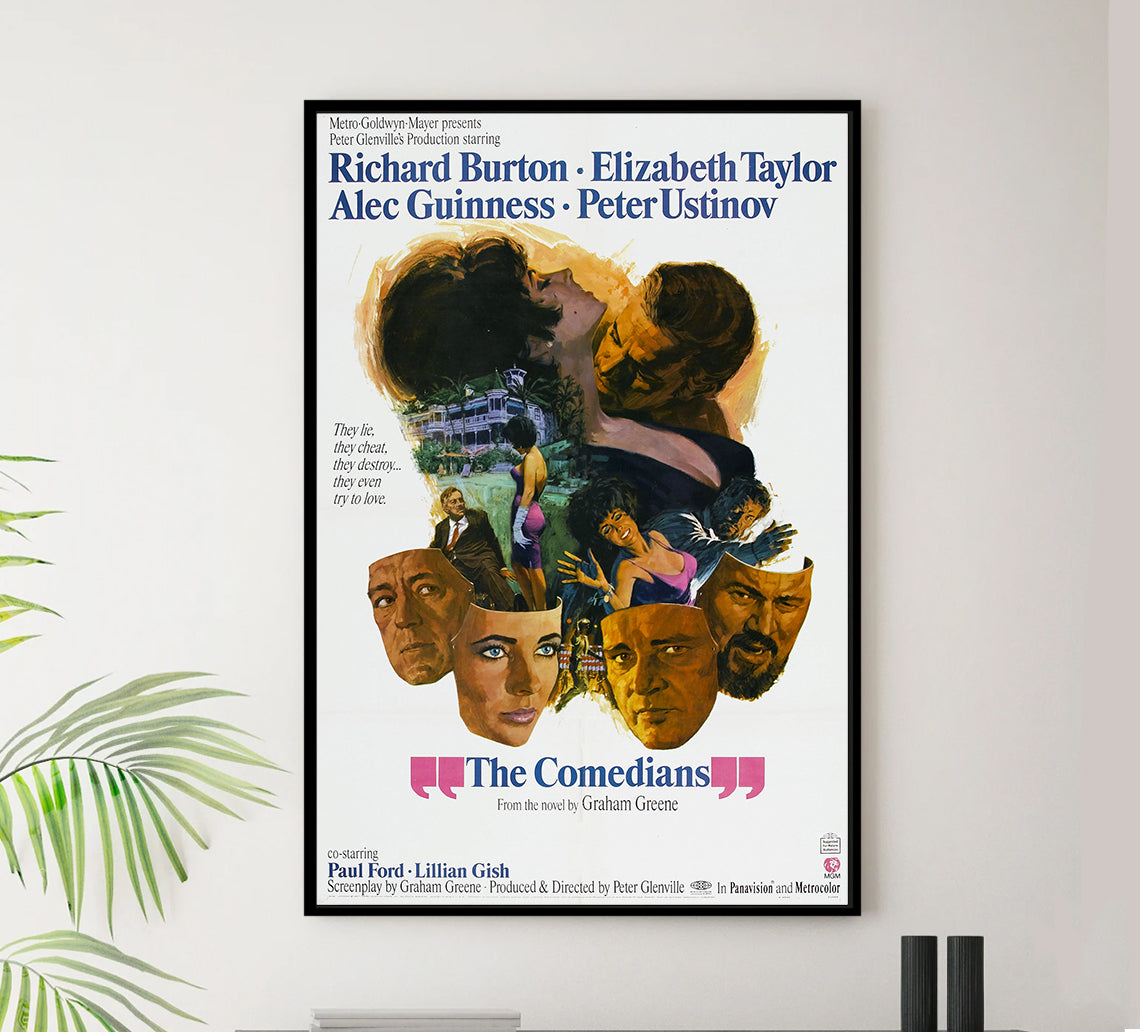 The Comedians 1967 - Richard Burton - US - Classic Movie Poster