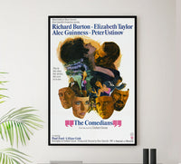 The Comedians 1967 - Richard Burton - US - Classic Movie Poster