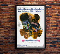 The Comedians 1967 - Richard Burton - US - Classic Movie Poster